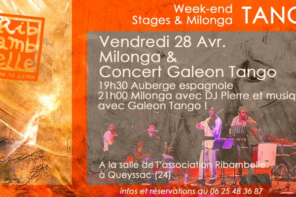 Week-end TANGO : Concert / Milonga et Stages